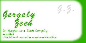 gergely zech business card